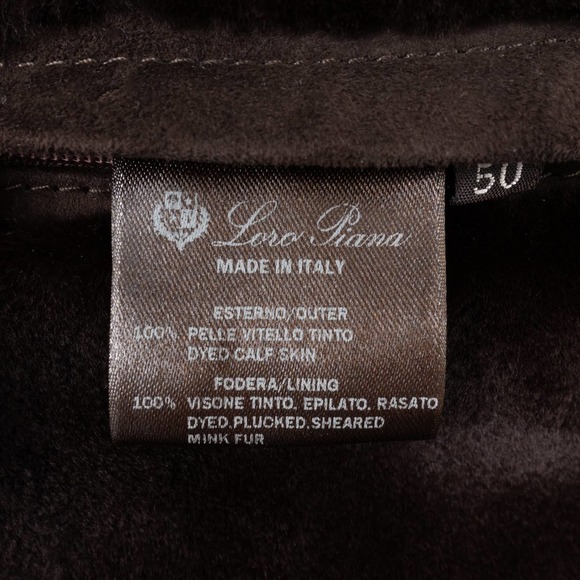 Rare Handmade Loro Piana Calfskin Mink Fur Jacket Men's 50 (Medium) - Picture 13 of 16